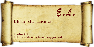 Ekhardt Laura névjegykártya
